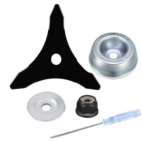 Brush Cutter Blade with Lawn Mower Blade Adapter Accessory Maintenance Kit