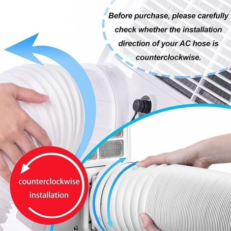 Portable Air Conditioner Hose, Diameter 150mm Flexible PVC Exhaust Hose ...