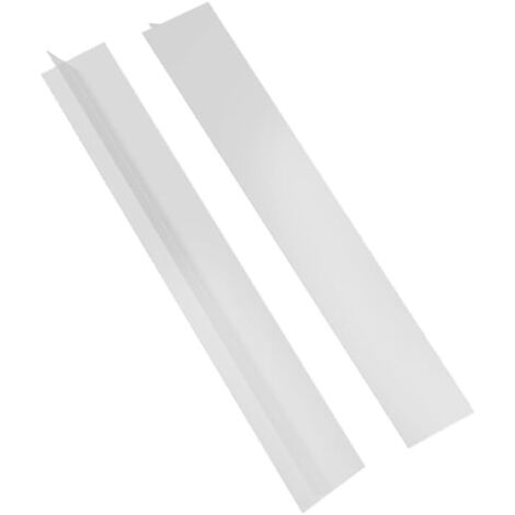 2 Pack Flexible Kitchen Stove Gap Covers, Silicone Gap Fillers Between Counter and Stovetop,Washer, Oven, Dryer, Easy to Wipe, Food grade silicone material (White,21in)