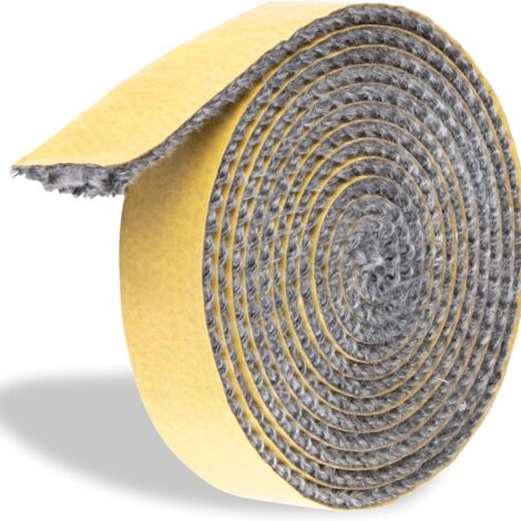 Chimney Insert Seal, Self-Adhesive Braided Gaskets for Stove, Chimney, Stove Tube, Oven Door, Heat Resistant Sealing Gaskets (3mm x 10mm x 3m)