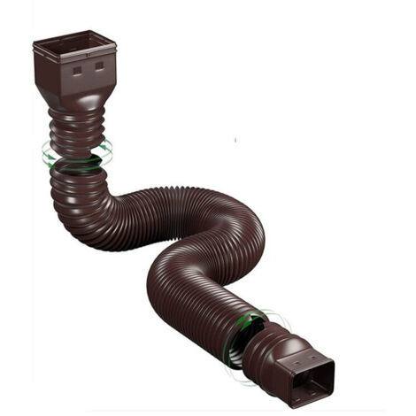 1 Set Flexible Rain Gutter Extension, Downspout Extension, Downspout Extension, Gutter Connector, Rainwater Drainage, Brown