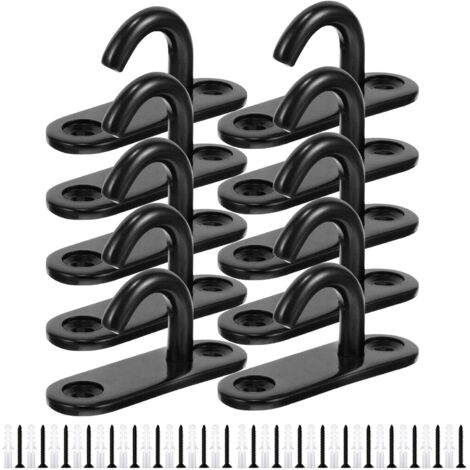 Stainless Steel Hook, 10 Pieces Ceiling Hook, Stainless Steel Swing Hook for Yoga Hammock