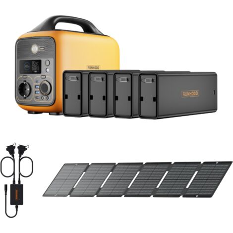 Kit Stand Exposition RUNHOOD - 1296 Wh + 100 W Solaire - Energie Autonome pour Evenements et Salons