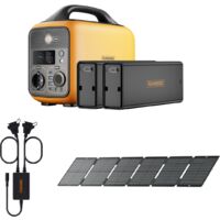 Kit Chantier Leger RUNHOOD - 648 Wh + 100 W Solaire - Energie Portable pour Petit Outillage