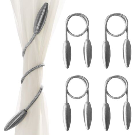 Fermatenda Universale Per Binari - 10 Pezzi, Plastica Bianca, Per Tende Interne/Esterne, Made In Germany - Foto 2