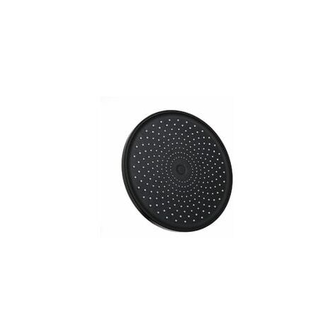 Soffione Doccia A Pioggia Quadrato 49x35 Cm Con LED - Alta Pressione, In Acciaio Inox 304, Ugelli In Gomma Anticalcare - Finitura Nero Opaco Per Bagno Moderno