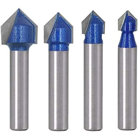 Frese Per Incisione PCB In Carburo - 0,1 Mm 20 Gradi - Per Router CNC - Confezione Da 10 Pezzi - Foto 4