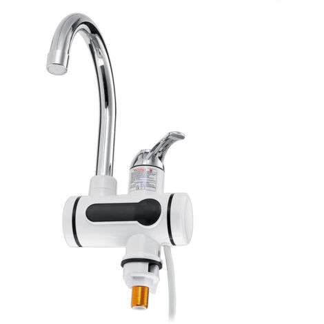 Scaldabagno Elettrico Rapido Da Rubinetto 3000W Con Display LED – Acqua Calda Istantanea In Cucina E Bagno