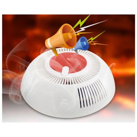 Rilevatore Di Fumo E Incendio Kupu 10 - Batteria 10 Anni, 85 DB, Piccolo E Leggero - Bianco
