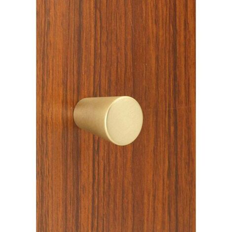 Set 6 Pomelli Per Mobili In Alluminio Dorato - Foro Singolo, Con Viti Da 2.7 E 4.2 Cm, Mini Cacciavite, Facile Installazione Senza Competenze