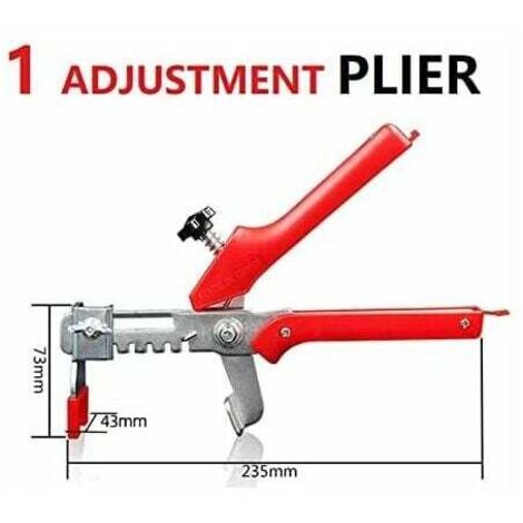 T-Lock Sistema Di Livellamento Per Piastrelle 1/32 (1mm) - Kit 300 Distanziatori Clip E 100 Cunei - Perfect Level Master Anti-Lippage