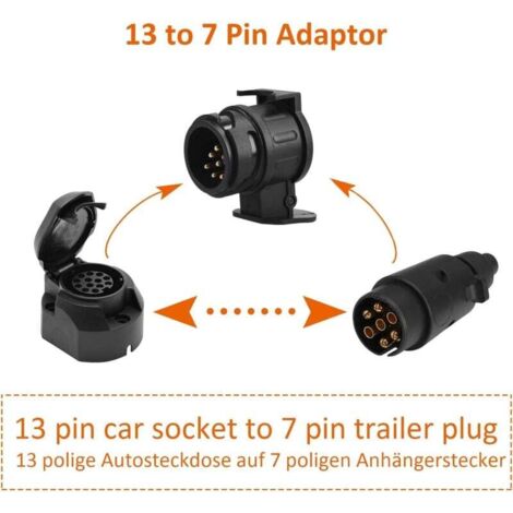 Adattatore Rimorchio 12V 13 Poli Per Luci LED - Convertitore Per Veicoli Con Sistema CAN-BUS