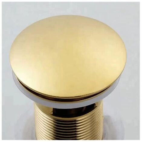 Lot De 2 Bouchons De Lavabo Pop-up En Laiton Chromé - Mécanisme à Ressort, Filetage M16 - Compatible Plupart Des Lavabos Et éviers - 4