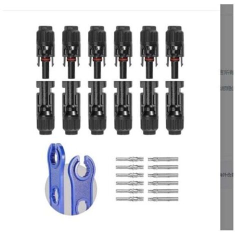 Lot De 8 Paires De Capuchons De Raccordement MC4 Pour Panneaux Solaires - VZU - Anti-Poussière Et Humidité