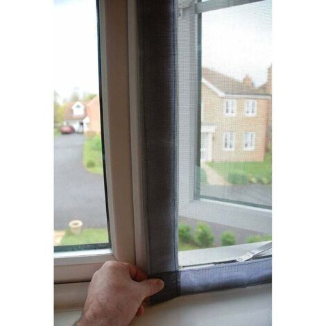 Moustiquaire Autocollante Secopad Ruban De Réparation D'écran De Fenêtre Auto-adhésif Noir, 2 In X 30 FT Kit Reparation Fibre De Verre