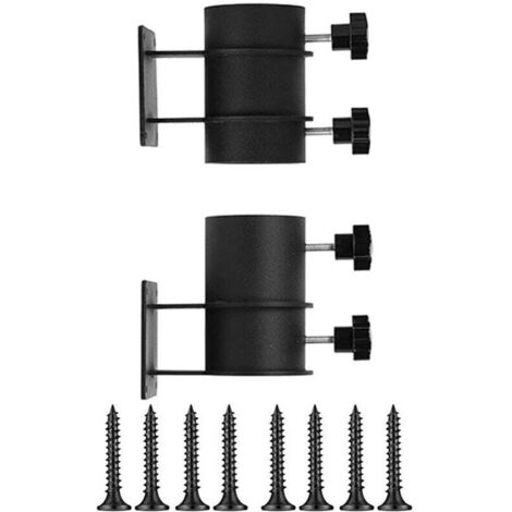 set (6 pezzi) accessori per ombrellone da balcone, 4 anelli per fori