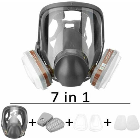 Máscara Facial Completa 15 En 1, Reutilizable, Amplio Campo De Visión, Muy Utilizada En Pintura Y Soldadura De Carpinteria Respirador 6800