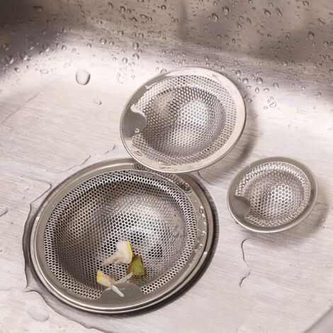 Filtros De Desagüe Atrapapelos - 2 Piezas, Acero Inoxidable, 9x9 Cm, Para Bañera, Ducha, Lavabo
