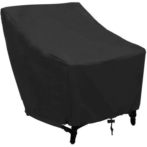 Funda Impermeable Para Sillas Apilables De Jardín - 89x89x120 Cm, Protección UV, Con Cordón Elástico - Ideal Para Exterior