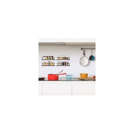 DAIRYCOF Acryl Küchenorganizer 2er Set – Erweiterbar & Stapelbar, Gewürzregal, 29,7/26,4 Cm, 5 Kg Traglast, Für Küche, Bad & Büro