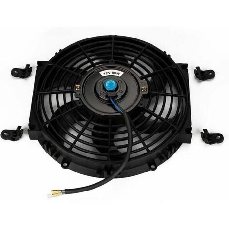 Ventilateur de refroidissement électrique, 12 V, 80 W, 7 pouces, fin