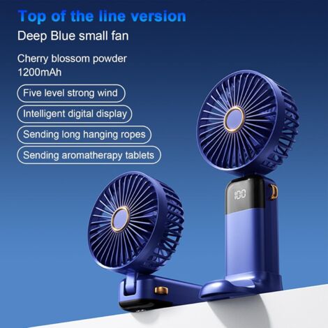 Ventilateur de cou portable rechargeable, climatiseur de cou