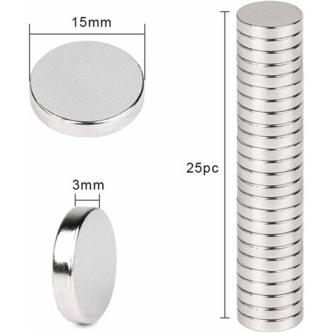 Aimants MAUL 34 Mm - 10 Pièces Rouges, Plastique Incassable, Puissants Pour Tableau Blanc