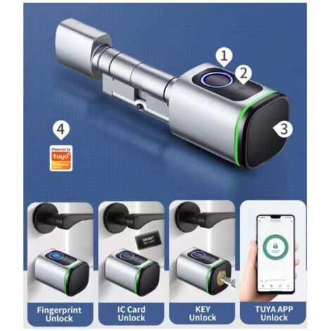 Serrure Biometrique Serrure Intelligente à Empreinte Digitale - Sécurité Porte D'entrée Sans Clé Serrure Digitale Clavier