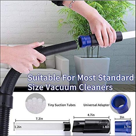 All-purpose vacuum cleaner attachment for Air Vents/Drawers/Car/Tools/Crafts
