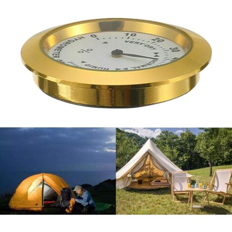 Analog Cigar Hygrometer - Round Glass Precision, For Cigar Box, Cigar Cabinet