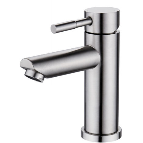 304 Stainless Steel Bathroom Sink Faucet - Hot and Cold Water