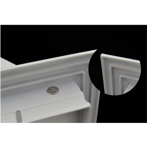 White Lacquered Steel Inspection Hatch - Walls and Ceilings 25 x 25cm with Magnet