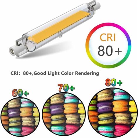 R7s 20W 118mm Dimmable LED Bulbs - Warm White 3000K - COB Double Ended 2000LM - 360° Beam Angle Lighting - AC 220-240V (Pack of 2)