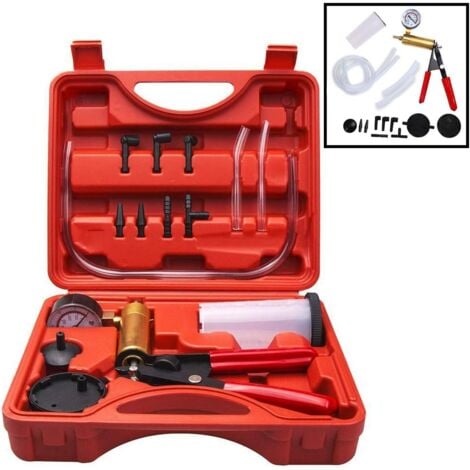 Brake Bleeder Kit with Vacuum Pump Tester - Brake Fluid Bleeding Tool