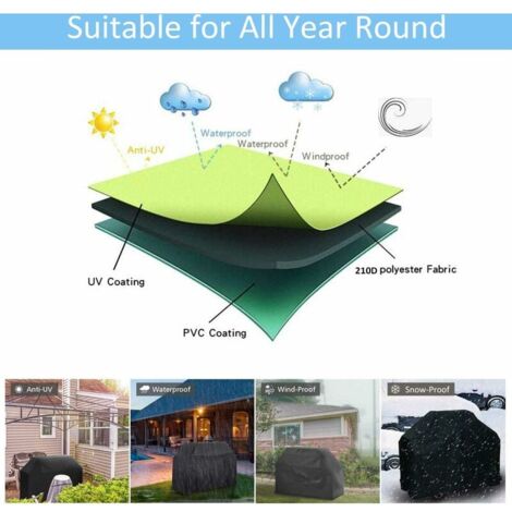 Premium Quality BBQ Cover - UV, Water & Tear Resistant - 31 inch/80 cm