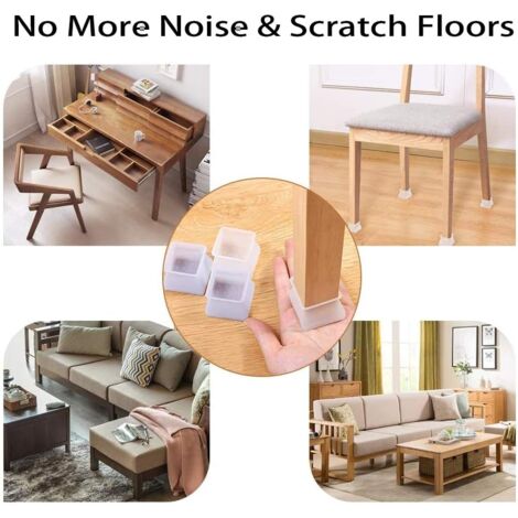 32PCS Table Chair Leg Pads Caps Chair Caps Chair Leg Protectors, for 3.5cm to 4.5cm Table Leg