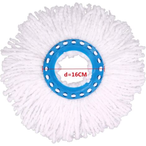 4Pcs Microfiber Mop Heads - 360° Rotation, Replacement for Floor Cleaning (Diameter 16 cm)