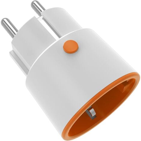 3.0 16A Wireless Smart Plug Socket with Remote Voice Monitoring App with Alexa Google Home (White Yellow)