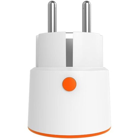 3.0 16A Wireless Smart Plug Socket with Remote Voice Monitoring App with Alexa Google Home (White Yellow)