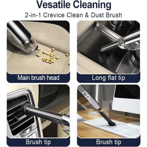 5000Pa Cordless Handheld Vacuum Cleaner, Mini Portable Ultralight Vacuum Cleaner for Home,Table,Car,Office,Pet Hair,Quiet Rechargeable Battery