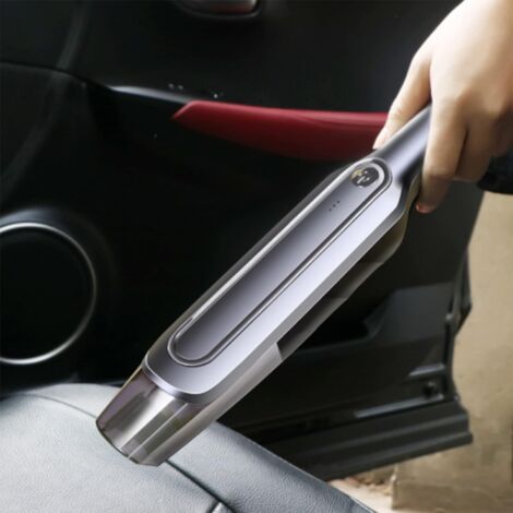 Cordless Handheld Vacuum Cleaner, 6000Pa and 60W Wet and Dry Vacuum Cleaner, 4000mAh Portable USB Rechargeable Car Vacuum Cleaner, Powerful Suction, for Sofa, Kitchen, Office, Home, Car