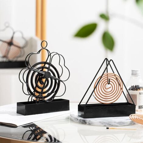 Mosquito Coil Holder, Mosquito Killer Incense Holder, Spiral Mosquito Coil Holder Iron Mosquito Coil Frame Insect Killer Incense Holder for Bedroom, Living Room