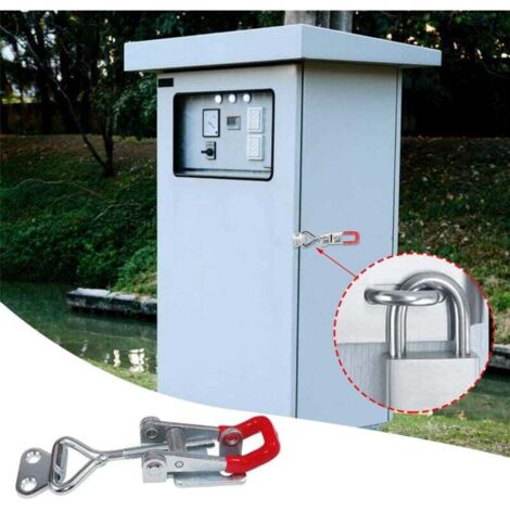 Lot De 4 Loquets à Bascule Réglables GH-4001 - Fermoir Levier Jusqu'à 180kg - Pour Boîtes, Armoires
