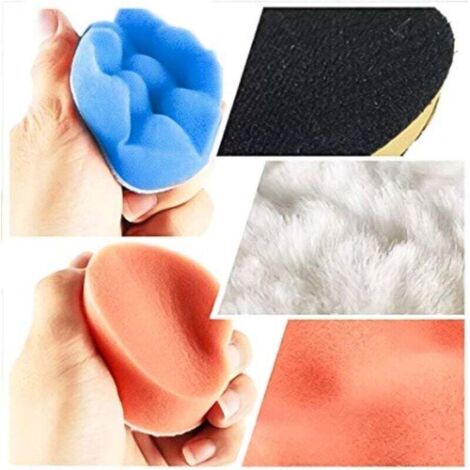 25 Pads De Polissage 80mm Pour Voiture - Avec Adaptateur M14 - QWORK