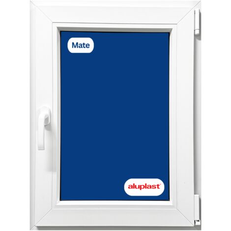Ventana De PVC Oscilobatiente 600x800mm - Blanca, Vidrio Mate Climalit (A+++), Apertura Derecha