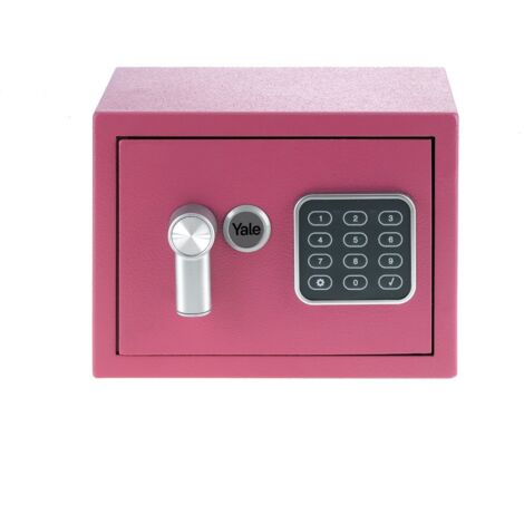 YALE Mini Cassaforte Da Mobile Serie Value Rosa