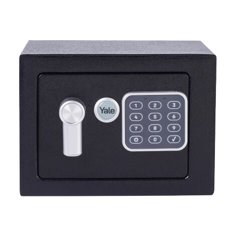 YALE Cassaforte Piccola YSV/170/DB2 Nero, con Tastiera Digitale, Indicatori di Luce a LED, Capacità di 3.8 L, Dim Interne 170 x 230 x 170 mm