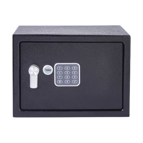 YALE Cassaforte Elettronica con Allarme Media YEC/250/DB2 Nero, Allarme Integrato 130 dB, Struttura e Bulloni di Bloccaggio in Acciaio
