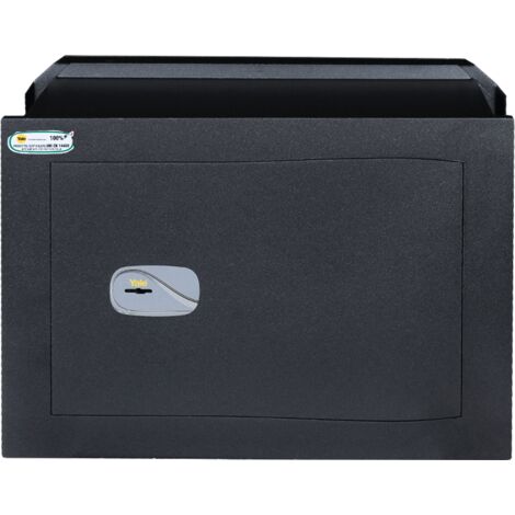 YALE Cassaforte a muro Y3200520 con apertura a chiave, certificata, dim 46x34x20 cm, Made in Italy