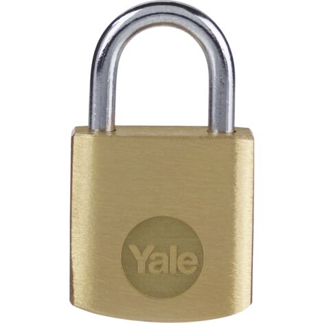 YALE Lucchetto in ottone Y110B/20/111/1 corpo 20mm, arco in acciaio, 3 chiavi